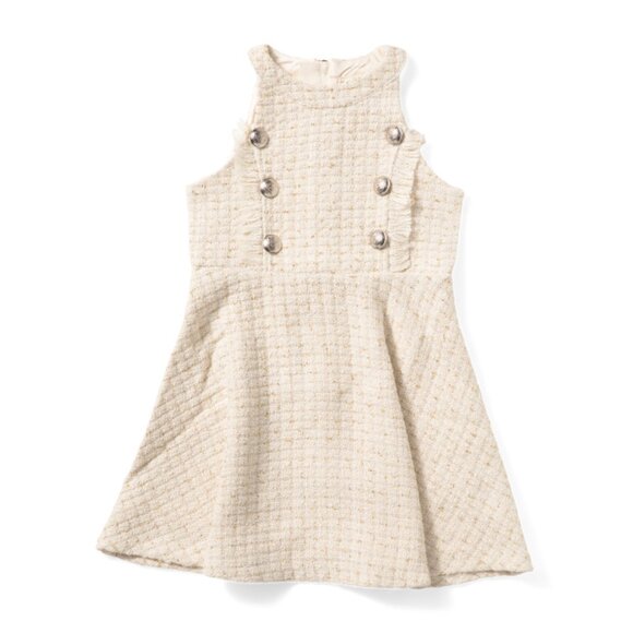 BARDOT JUNIOR Ivory Girls Roma Boucle Dress